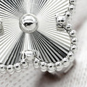 ヴァンクリーフアーペル Van Cleef & Arpels ヴィンテージ アルハンブラ VCARP9XF00 ホワイトゴールド K18WG ピアス Au 750WG ギヨシェ 18K 花