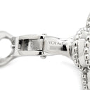 ヴァンクリーフアーペル Van Cleef & Arpels ヴィンテージ アルハンブラ VCARP9XF00 ホワイトゴールド K18WG ピアス Au 750WG ギヨシェ 18K 花