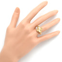 ヴァンクリーフアーペル Van Cleef & Arpels ヴィンテージ アルハンブラ リバーシブル VCARP7U547 赤Xローズゴールド K18RG ダイヤモンド カーネリアン #47(JP7) リング 指輪 18金 ダイヤ1P 7号