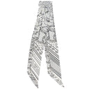 エルメス HERMES ツイリー ホワイト×ブラック シルク スカーフ 【Frilled Eperon d'Or Bandana/フリル エプロンドール バンダナ】