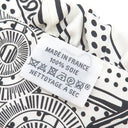 エルメス HERMES ツイリー ホワイト×ブラック シルク スカーフ 【Frilled Eperon d'Or Bandana/フリル エプロンドール バンダナ】