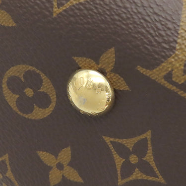 ルイヴィトン LOUIS VUITTON キャリーオール NM MM M46197 モノグラム モノグラムキャンバス ショルダーバッグ ゴールド金具 茶