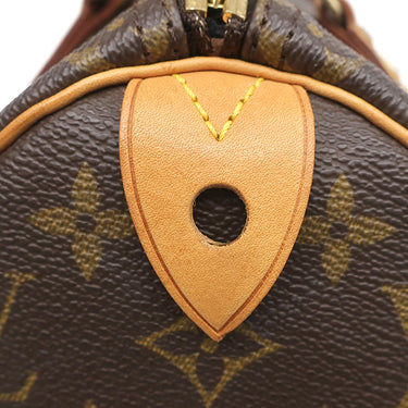 ルイヴィトン LOUIS VUITTON スピーディ 25 M41528 モノグラム モノグラムキャンバス ハンドバッグ ゴールド金具 茶 ボストン 鍵・パドロック欠品