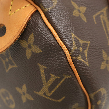 ルイヴィトン LOUIS VUITTON スピーディ 25 M41528 モノグラム モノグラムキャンバス ハンドバッグ ゴールド金具 茶 ボストン