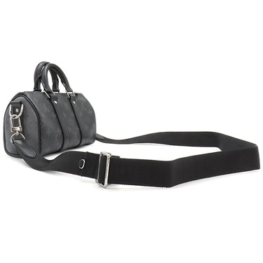 ルイヴィトン LOUIS VUITTON キーポル バンドリエール 25 M46271 モノグラムエクリプス モノグラムエクリプス リバースキャンバス 2WAYバッグ シルバー金具 黒 グレー ショルダー ハンドバッグ