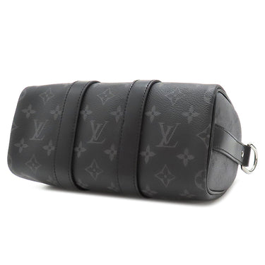 ルイヴィトン LOUIS VUITTON キーポル バンドリエール 25 M46271 モノグラムエクリプス モノグラムエクリプス リバースキャンバス 2WAYバッグ シルバー金具 黒 グレー ショルダー ハンドバッグ