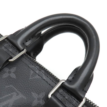 ルイヴィトン LOUIS VUITTON キーポル バンドリエール 25 M46271 モノグラムエクリプス モノグラムエクリプス リバースキャンバス 2WAYバッグ シルバー金具 黒 グレー ショルダー ハンドバッグ