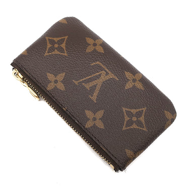 ルイヴィトン LOUIS VUITTON ポシェット クレ M62650 モノグラム モノグラムキャンバス コインケース ゴールド金具 茶 キーチェーン付き