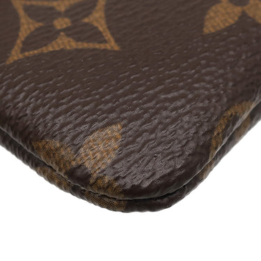 ルイヴィトン LOUIS VUITTON ポシェット クレ M62650 モノグラム モノグラムキャンバス コインケース ゴールド金具 茶 キーチェーン付き