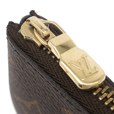 ルイヴィトン LOUIS VUITTON ポシェット クレ M62650 モノグラム モノグラムキャンバス コインケース ゴールド金具 茶 キーチェーン付き
