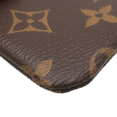 ルイヴィトン LOUIS VUITTON ポシェット クレ M62650 モノグラム モノグラムキャンバス コインケース ゴールド金具 茶 キーチェーン付き