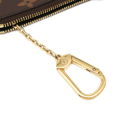 ルイヴィトン LOUIS VUITTON ポシェット クレ M62650 モノグラム モノグラムキャンバス コインケース ゴールド金具 茶 キーチェーン付き