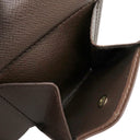 ルイヴィトン LOUIS VUITTON ポルトフォイユ マルコ N61675 ダミエエベヌ ダミエキャンバス 二つ折り財布 ゴールド金具 茶 二つ折り