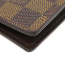 ルイヴィトン LOUIS VUITTON ポルトフォイユ マルコ N61675 ダミエエベヌ ダミエキャンバス 二つ折り財布 ゴールド金具 茶 二つ折り