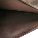 ルイヴィトン LOUIS VUITTON ポルトフォイユ マルコ N61675 ダミエエベヌ ダミエキャンバス 二つ折り財布 ゴールド金具 茶 二つ折り