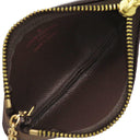 ルイヴィトン LOUIS VUITTON カードキーケース ポシェット クレ N62658 ダミエエベヌ ダミエキャンバス コインケース ゴールド金具 小銭入れ 茶 キーチェーン付き