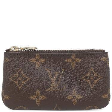 ルイヴィトン LOUIS VUITTON ポシェット クレ M62650 モノグラム モノグラムキャンバス コインケース ゴールド金具 茶 キーチェーン付き