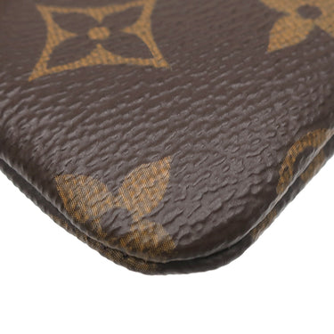 ルイヴィトン LOUIS VUITTON ポシェット クレ M62650 モノグラム モノグラムキャンバス コインケース ゴールド金具 茶 キーチェーン付き