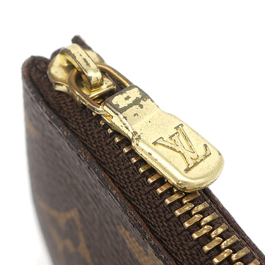 ルイヴィトン LOUIS VUITTON ポシェット クレ M62650 モノグラム モノグラムキャンバス コインケース ゴールド金具 茶 キーチェーン付き