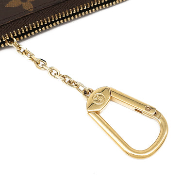 ルイヴィトン LOUIS VUITTON ポシェット クレ M62650 モノグラム モノグラムキャンバス コインケース ゴールド金具 茶 キーチェーン付き