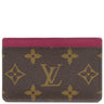 ルイヴィトン LOUIS VUITTON ポルトカルト サーンプル M60703 フューシャ モノグラムキャンバス カードケース 茶 ピンク カード入れ