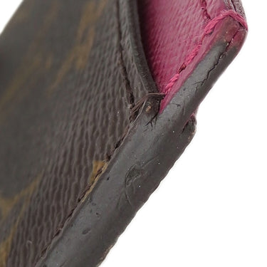 ルイヴィトン LOUIS VUITTON ポルトカルト サーンプル M60703 フューシャ モノグラムキャンバス カードケース 茶 ピンク カード入れ