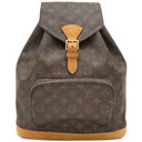 ルイヴィトン LOUIS VUITTON モンスリGM M51135 モノグラム モノグラムキャンバス リュック・デイパック ゴールド金具 バックパック 茶
