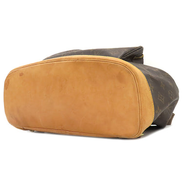 ルイヴィトン LOUIS VUITTON モンスリGM M51135 モノグラム モノグラムキャンバス リュック・デイパック ゴールド金具 バックパック 茶