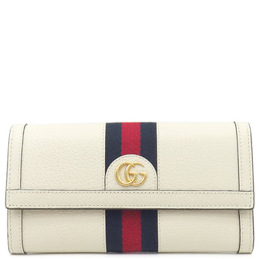 グッチ GUCCI GG コンチネンタルウォレット 523153 ホワイト レザー 長財布 ゴールド金具 白