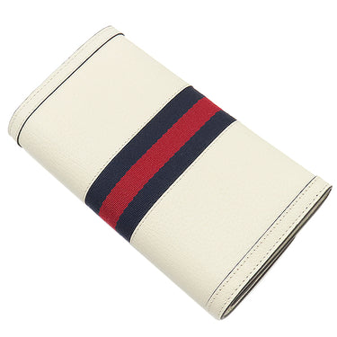グッチ GUCCI GG コンチネンタルウォレット 523153 ホワイト レザー 長財布 ゴールド金具 白