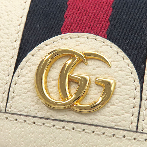 グッチ GUCCI GG コンチネンタルウォレット 523153 ホワイト レザー 長