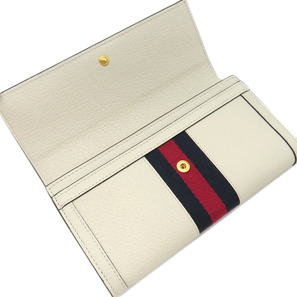 グッチ GUCCI GG コンチネンタルウォレット 523153 ホワイト レザー 長