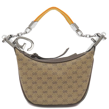 グッチ GUCCI マイクロ GG 718512 ベージュ×エボニー GGスプリームキャンバス レザー 2WAYバッグ シルバー金具 茶 緑 赤 シェリーライン ハンドバッグ ショルダー