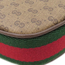 グッチ GUCCI マイクロ GG 718512 ベージュ×エボニー GGスプリームキャンバス レザー 2WAYバッグ シルバー金具 茶 緑 赤 シェリーライン ハンドバッグ ショルダー