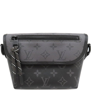 ルイヴィトン LOUIS VUITTON パルス ウェアラブル ウォレット M12806 モノグラムエクリプスリバース モノグラムエクリプスリバース ショルダーバッグ マットブラック金具 黒 グレー