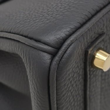 エルメス HERMES バーキン25 プロン トゴ ハンドバッグ ゴールド金具 新品 未使用 ダークグレー