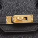 エルメス HERMES バーキン25 プロン トゴ ハンドバッグ ゴールド金具 新品 未使用 ダークグレー