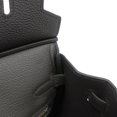 エルメス HERMES バーキン25 プロン トゴ ハンドバッグ ゴールド金具 新品 未使用 ダークグレー