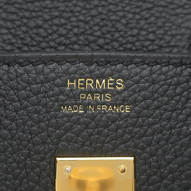 エルメス HERMES バーキン25 プロン トゴ ハンドバッグ ゴールド金具 新品 未使用 ダークグレー