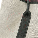 エルメス HERMES ガーデンパーティーPM ボルデュック グレー×ブラック トワルアッシュ ネゴンダ トートバッグ シルバー金具 黒 ボルデュックリボン トワルH