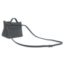 エルメス HERMES サック ヴァンキャトル 24/24 ミニ 21 グリミスティ×ブラック エバーカラー スイフト 2WAYバッグ シャンパンゴールド金具 黒 グレー ヴェルソ