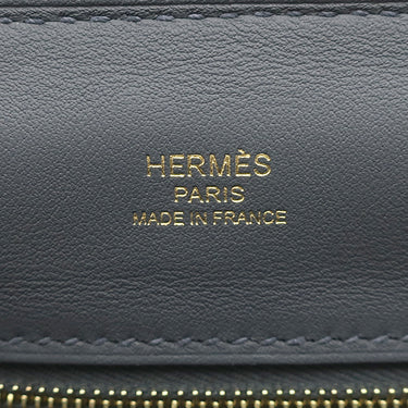 エルメス HERMES サック ヴァンキャトル 24/24 ミニ 21 グリミスティ×ブラック エバーカラー スイフト 2WAYバッグ シャンパンゴールド金具 黒 グレー ヴェルソ