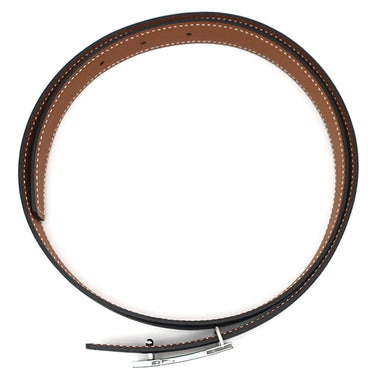 エルメス HERMES ミニコンスタンス マルトレ ブラック×ゴールド ヴォースイフト ヴォーエプソン #80 ベルト シルバー金具 黒 茶 リバーシブル