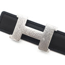 エルメス HERMES ミニコンスタンス マルトレ ブラック×ゴールド ヴォースイフト ヴォーエプソン #80 ベルト シルバー金具 黒 茶 リバーシブル