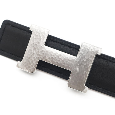 エルメス HERMES ミニコンスタンス マルトレ ブラック×ゴールド ヴォースイフト ヴォーエプソン #80 ベルト シルバー金具 黒 茶 リバーシブル