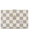 ルイヴィトン LOUIS VUITTON ポルトモネ ビエ ヴィエノワ N61676 ダミエアズール ダミエアズールキャンバス 二つ折り財布 ゴールド金具 白 がま口