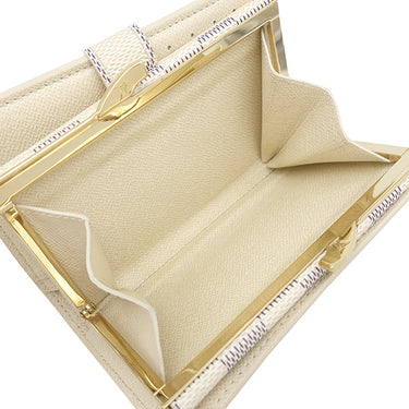 ルイヴィトン LOUIS VUITTON ポルトモネ ビエ ヴィエノワ N61676 ダミエアズール ダミエアズールキャンバス 二つ折り財布 ゴールド金具 白 がま口