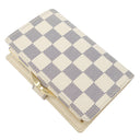 ルイヴィトン LOUIS VUITTON ポルトモネ ビエ ヴィエノワ N61676 ダミエアズール ダミエアズールキャンバス 二つ折り財布 ゴールド金具 白 がま口