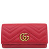 グッチ GUCCI GGマーモント コンチネンタルウォレット 443436 レッド レザー 長財布 ヴィンテージ金具 赤 フラップ