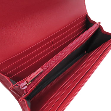 グッチ GUCCI GGマーモント コンチネンタルウォレット 443436 レッド レザー 長財布 ヴィンテージ金具 赤 フラップ